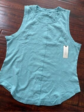 NWT Anthropologie Women’s Light Blue Sleeveless Tank Top by Pilcro- size L